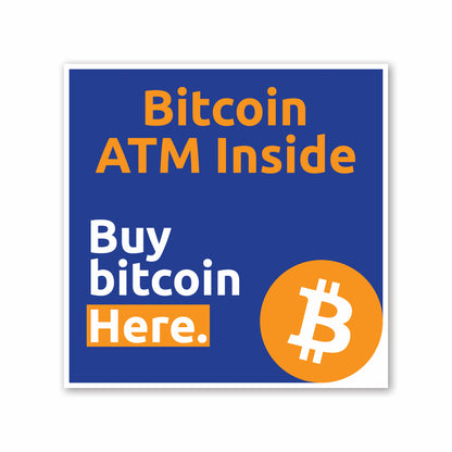 Coroplast ATM Inside yard or hanging sign. Available in two sizes.